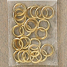 Messing ringer til julekalender 24 stk - HILING BRODERI