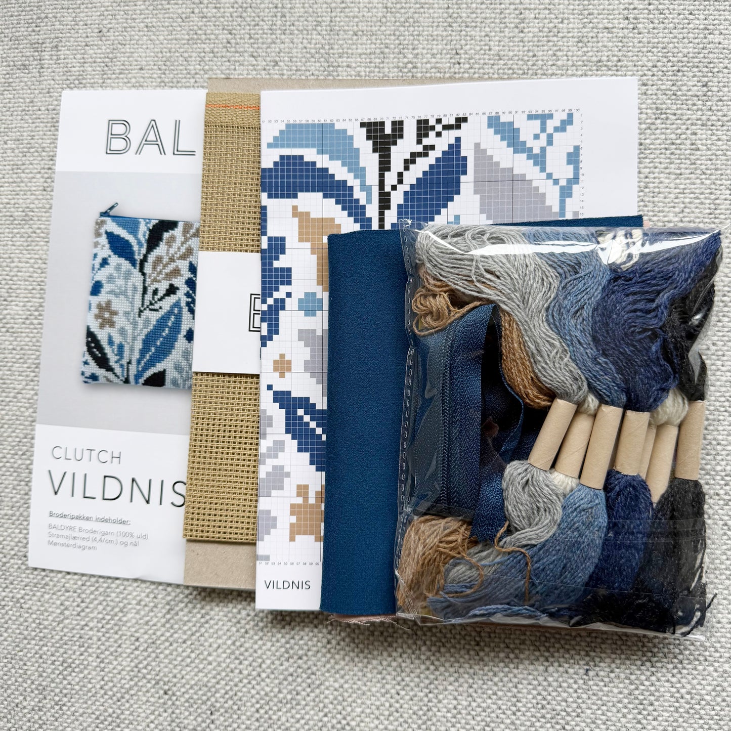 Vildniss - Broderikit til clutch - Korssting