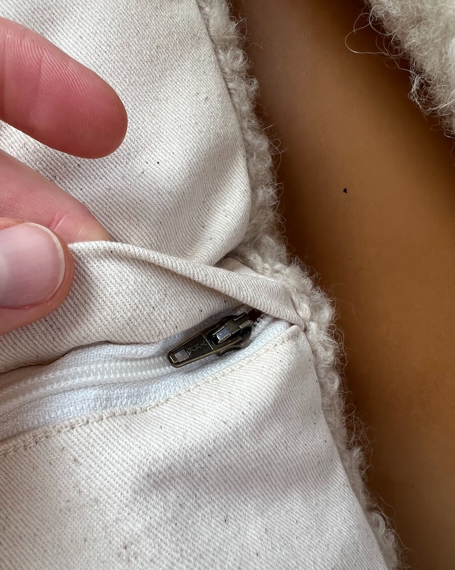 Bakstykke til pute 40x40 cm