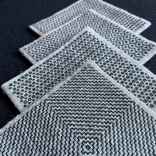 Broderte kaffebrikker