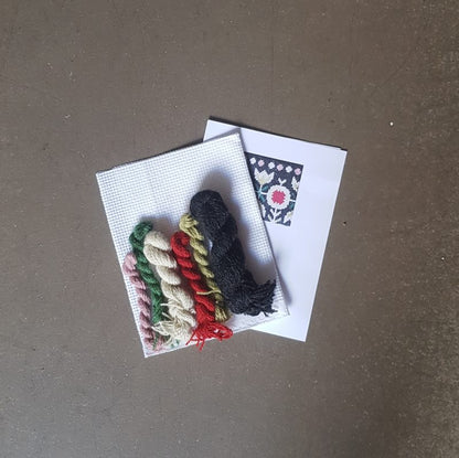 🖤 Flora grå - clutch