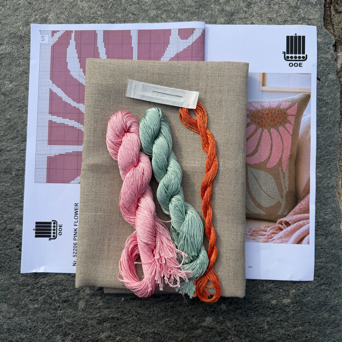 OOE Pink flowers kit