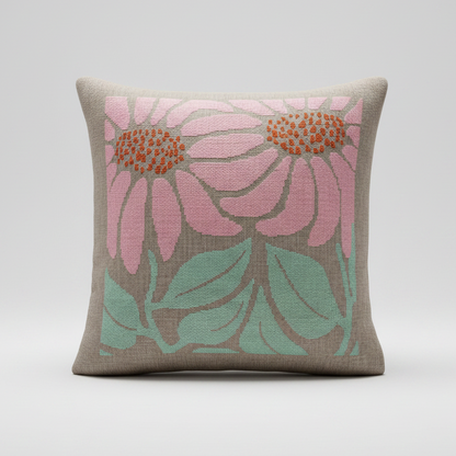 Pink flowers pute i studio