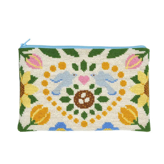 Lovely Spring - Broderikit til pung i korssting