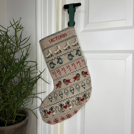 Christmas Magic julesokk - Broderikit i korssting
