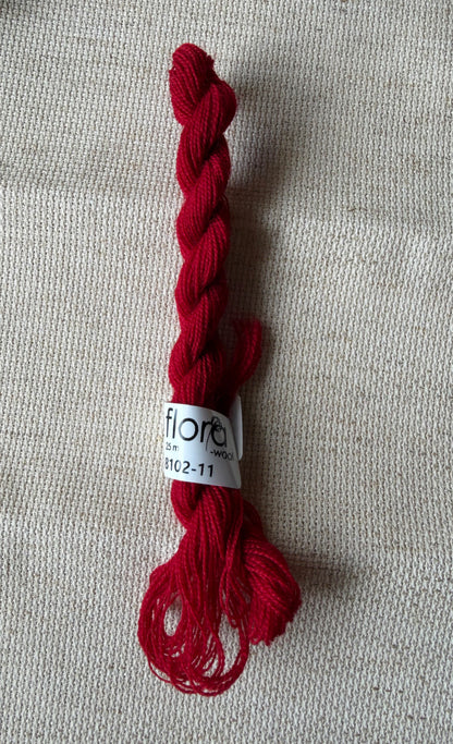 Flora Wool broderigarn - ulike farger