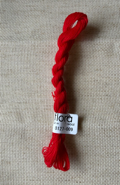 Flora Wool broderigarn - ulike farger