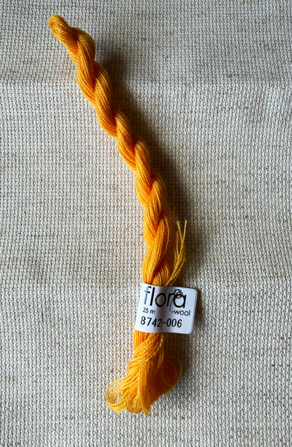 Flora Wool broderigarn - ulike farger