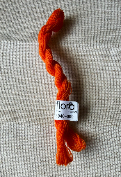 Flora Wool broderigarn - ulike farger