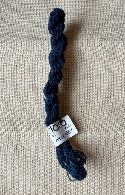 Flora Wool broderigarn - ulike farger