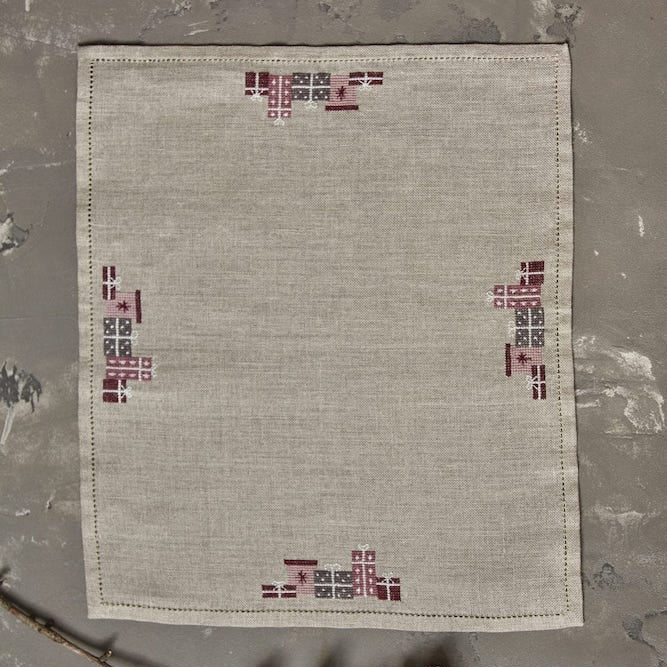 Serviett med julegaver