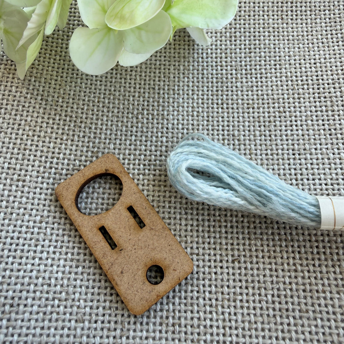 Broderigarnholder til ring