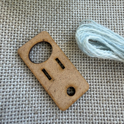 Broderigarnholder til ring