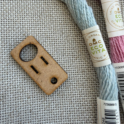 Broderigarnholder til ring