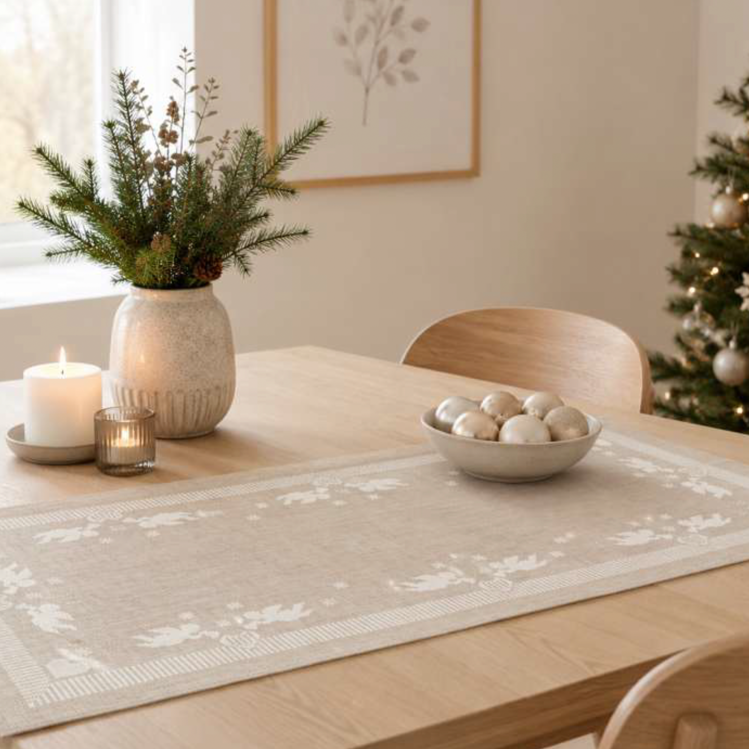 Angels white juleløper