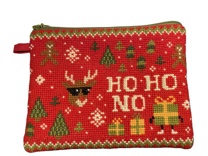 Ugly juleclutch - Ho Ho No - Broderikit til clutch i korssting