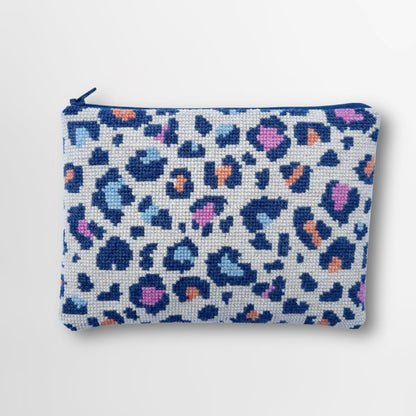 Leopard - Broderikit til clutch - Korssting