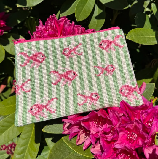 💗 Pink Goldfish Clutch
